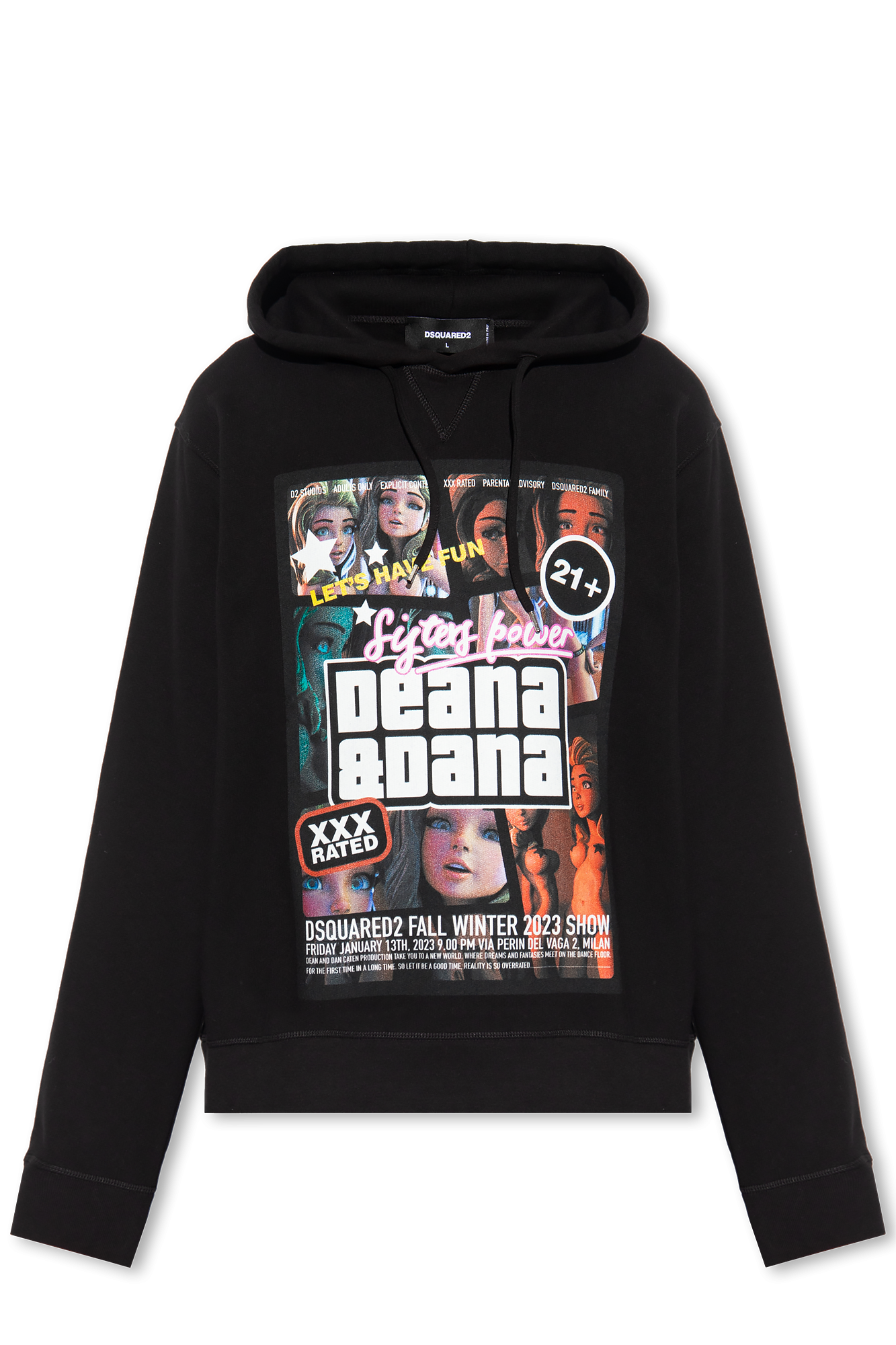 【関税込み】D SQUARED2 Marble Dyed jersey sweatshirt Men's Sweatshirts and Hoodies | DSQUARED2